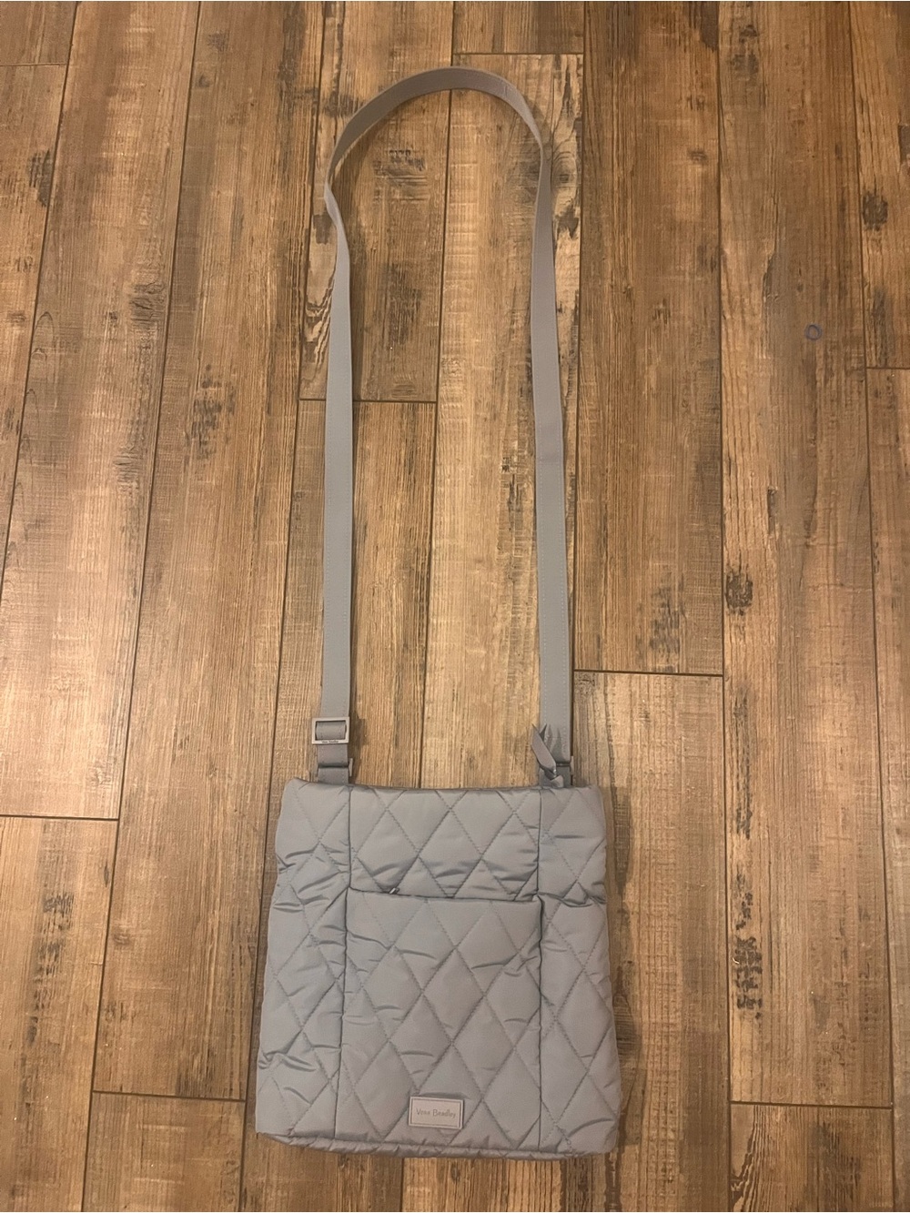 Vera Bradley Triple Zip Hipster Crossbody Bag Gray